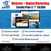 Dynamic Website + Digital Marketing Combo Plan @ INR 20, 000 Only*