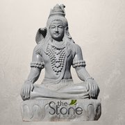 Shiva Statue in Black Stone Dhyana Mudra